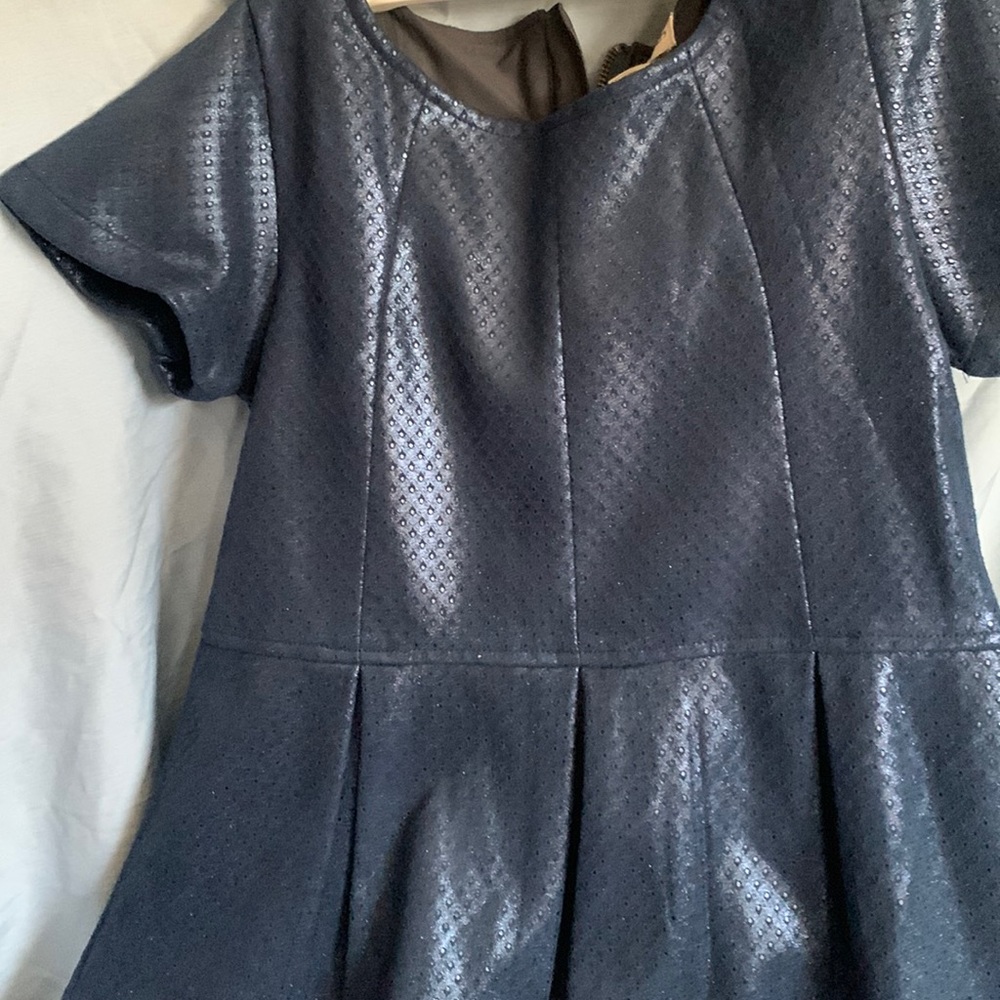 Girl size 10  brand new navy blue dress .. with zipper in the back